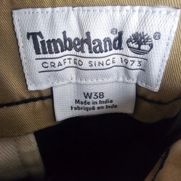 Timberland Men's Navy Cotton Twill Shorts Size 38 Classic Fit Casual Outdoor - Picture 3 of 4